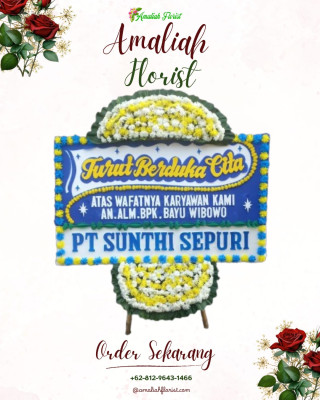 Papan Bunga Duka di Wara Barat